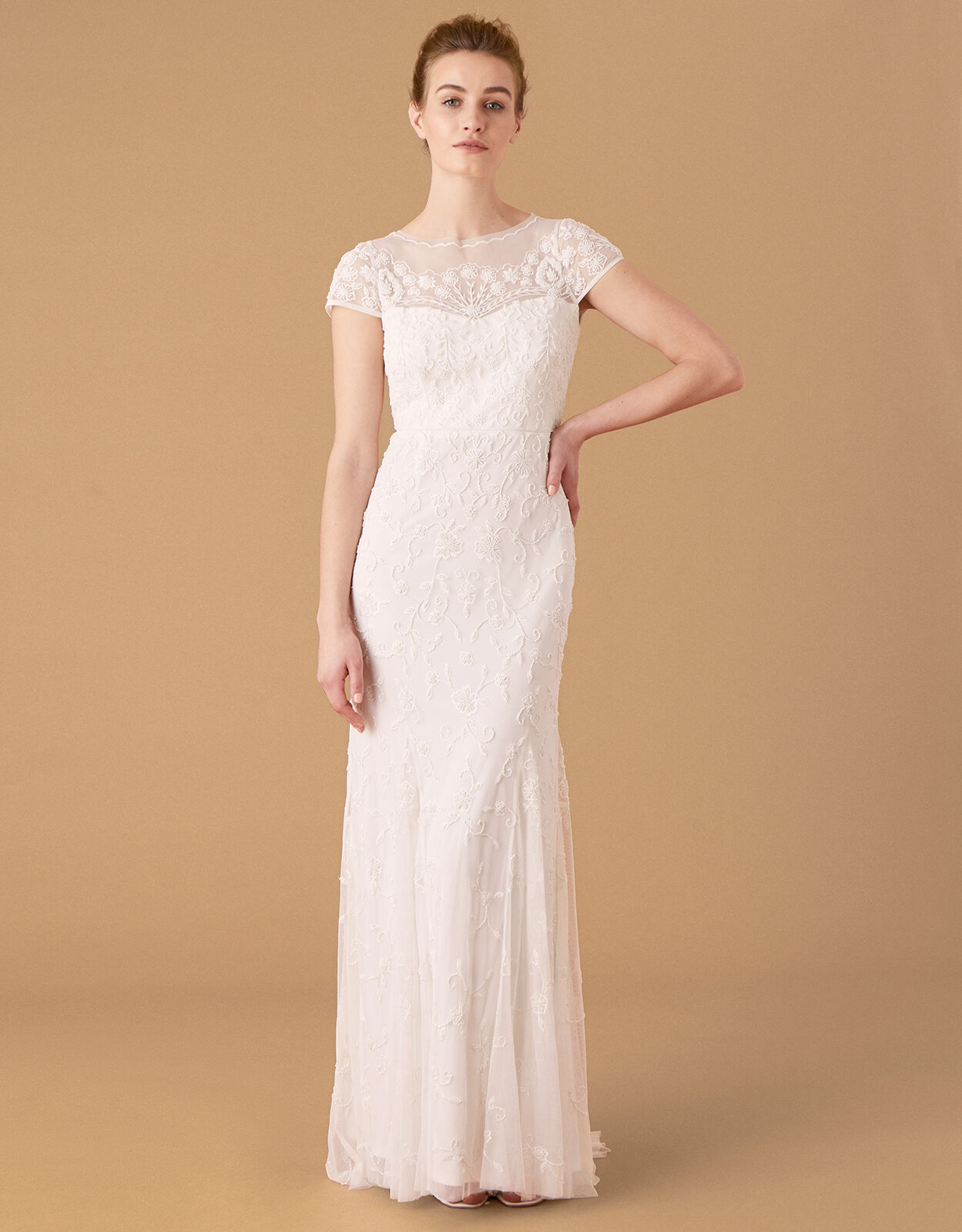 Sophie Beaded Floral Bridal Dress Ivory | Wedding Dresses | Monsoon UK.
